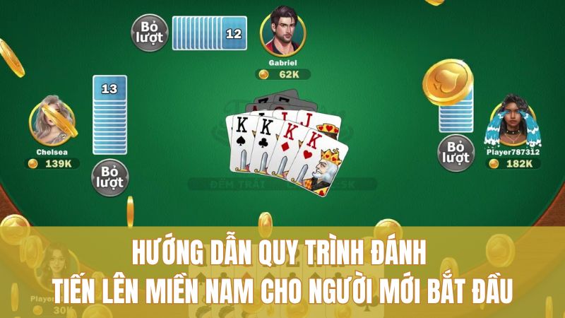 Tuyệt Chiêu Tiến Lên Miền Nam GO88 Thắng Lớn Dài Hơi 3 Hướng dẫn quy trình đánh Tiến Lên miền Nam cho người mới bắt đầu